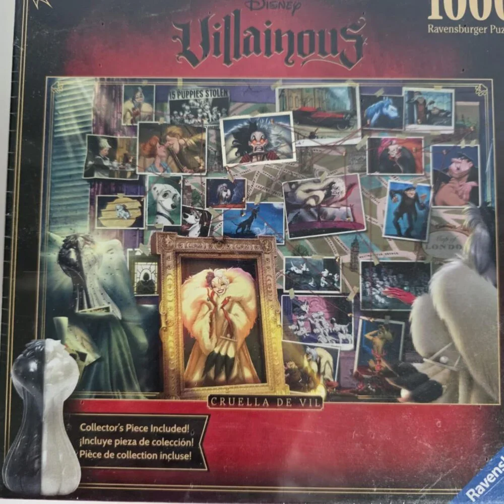 NWT Disney Villainous Cruella De Vil Ravensburger 1000 pc Puzzle